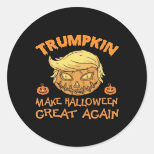 Adesivo Redondo Pumpkin Halloween