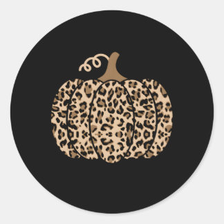 Adesivo Redondo Pumpkin Leopard Print For N
