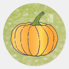 Adesivo Redondo Pumpkin on Washington Paper Sticker