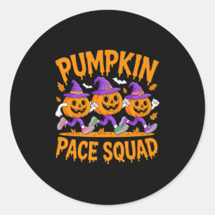 Adesivo Redondo Pumpkin Pace Squad Runner Costume Halloween Runnin