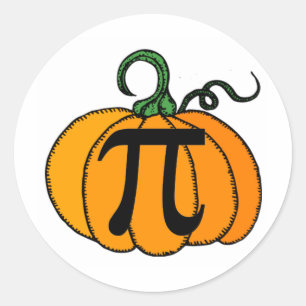 Adesivo Redondo Pumpkin Pi