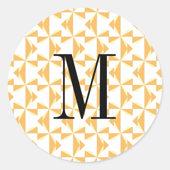 Adesivo Redondo Pumpkin Pumpkin Inicial Personalizado (Frente)