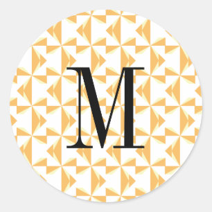 Adesivo Redondo Pumpkin Pumpkin Inicial Personalizado