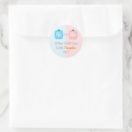 Adesivo Redondo Pumpkin Queda Revolução do Gênero