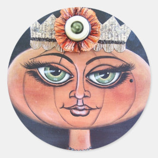 Adesivo Redondo Pumpkin Queen Stickers