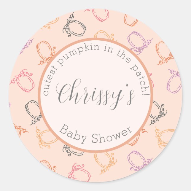 Adesivo Redondo Pumpkin Redondo Putest no Patch (Frente)