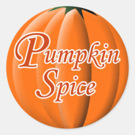 Adesivo Redondo Pumpkin Spice