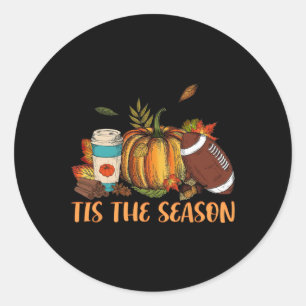 Adesivo Redondo Pumpkin Spice Pegbyll Este É O Prêmio De Queda