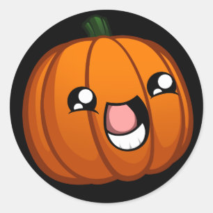 Adesivo Redondo Pumpkin Sticker