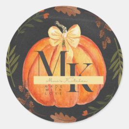 Adesivo Redondo Pumpkin Sticker