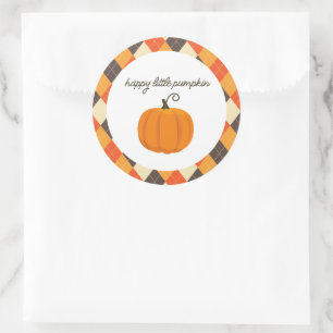 Adesivo Redondo Pumpkin Stickers