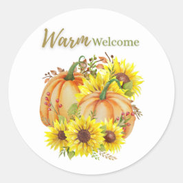 Adesivo Redondo Pumpkin Warm Welcome ClassRound Sticker