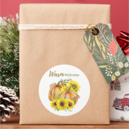Adesivo Redondo Pumpkin Warm Welcome ClassRound Sticker