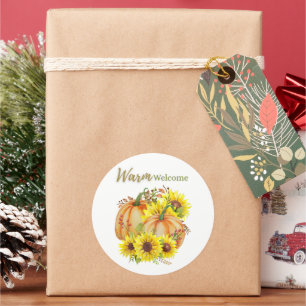 Adesivo Redondo Pumpkin Warm Welcome ClassRound Sticker