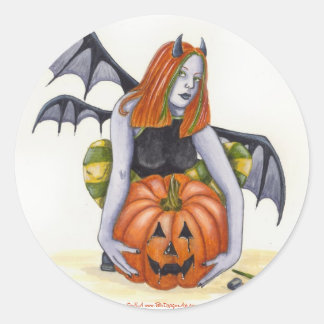 Adesivo Redondo Pumpkin Watcher Sticker