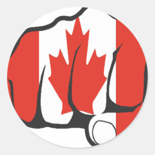 Adesivo Redondo Punho CANADÁ do YER do aumento
