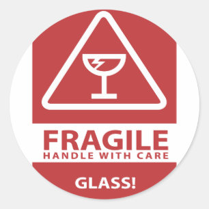 Adesivo Redondo Punho com cuidado