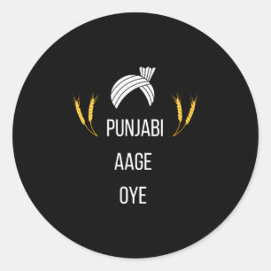 Adesivo Redondo Punjabi Aa Gaye Oye Diljit Dosanjh Presente de Loh