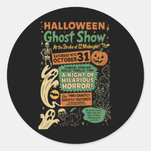 Adesivo Redondo Punk Funny Horror Spooky Halloween Ghost Show Ghos