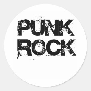 ADESIVO REDONDO PUNK ROCK