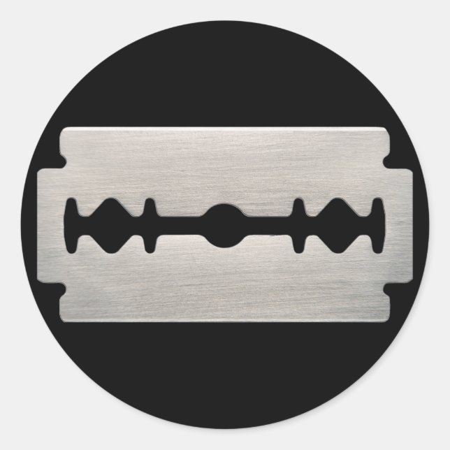 ADESIVO REDONDO PUNK ROCKER RAZOR BLADA (Frente)