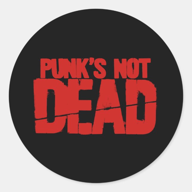 Adesivo Redondo Punks não Morto (Frente)