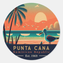 Punta Cana DR. Retro Sunset Souvenirs 1960