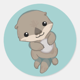 Adesivo Redondo Pup De Bebê Bonito