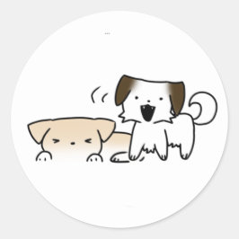 Adesivo Redondo Puppy’s, hondjes