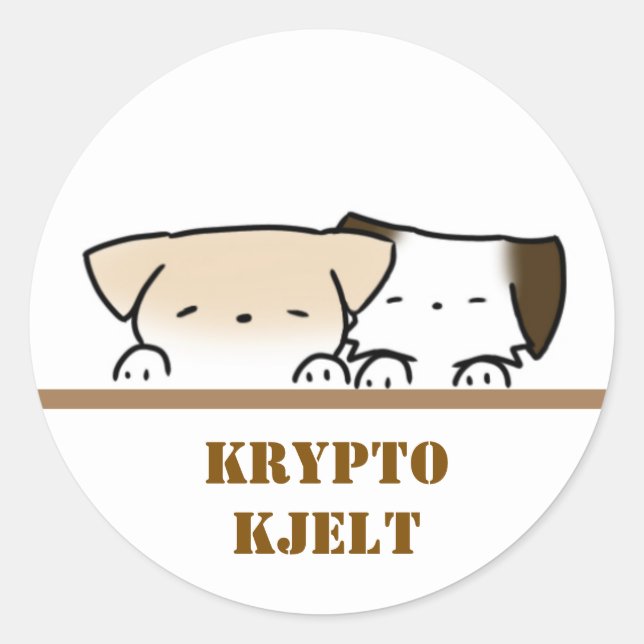 Adesivo Redondo Puppy’s sticker (Frente)