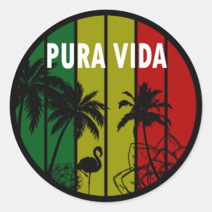Adesivo Redondo Pura vida