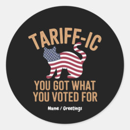 Adesivo Redondo Puramente Tarifada, Conseguiu Aquilo Que Votou.