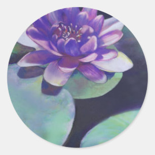 Adesivo Redondo Pureza - Pastel de Waterlily