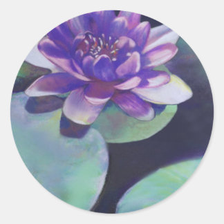 Adesivo Redondo Pureza - Pastel Waterlily