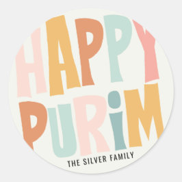 Adesivo Redondo Purim Round Sticker