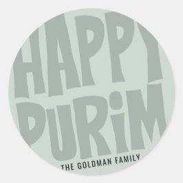 Adesivo Redondo Purim Round Sticker