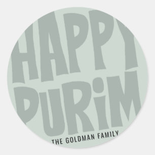 Adesivo Redondo Purim Round Sticker