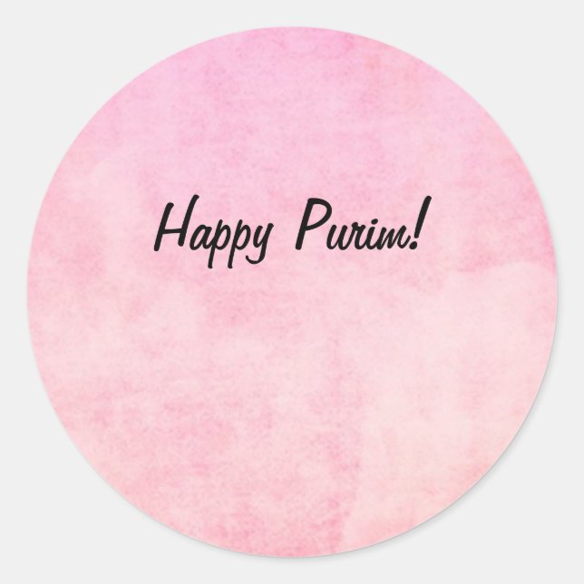 Adesivo Redondo Purim Sticker (Frente)