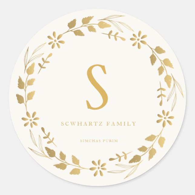 Adesivo Redondo Purim Sticker (Frente)