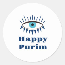 Adesivo Redondo Purim Stickers