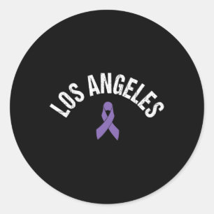 Adesivo Redondo Puro de Sensibilização de Los Angeles, LA Câncer d