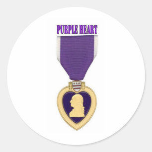 ADESIVO REDONDO PURPLE HEART