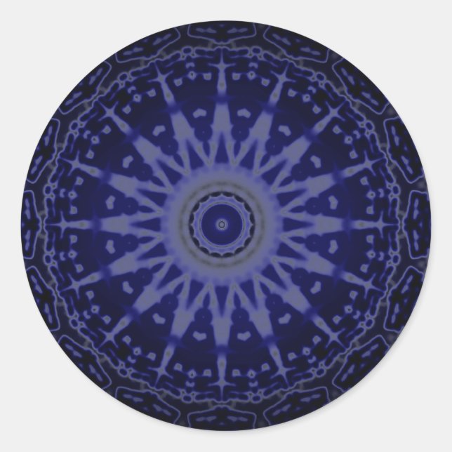 Adesivo Redondo Purple Points Design Stickers (Frente)