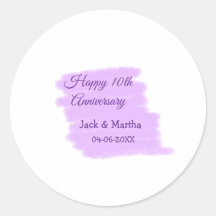 Púrpura aquarela esplaquecer o 10º aniversário mod