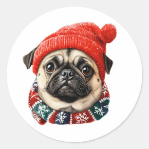 Adesivo Redondo Puta bonitinha de Natal