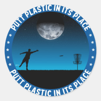 Adesivo Redondo Putt Plastic No Seu Lugar #8