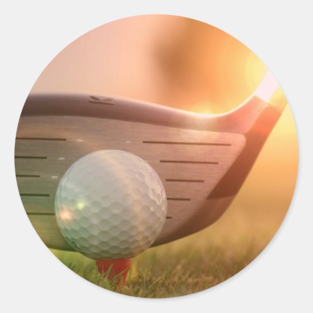 Adesivo Redondo Putter de Golf (Frente)