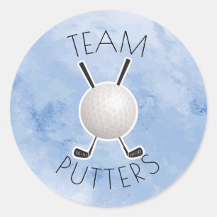 Adesivo Redondo Putters ou Pearls gênero revelam festa
