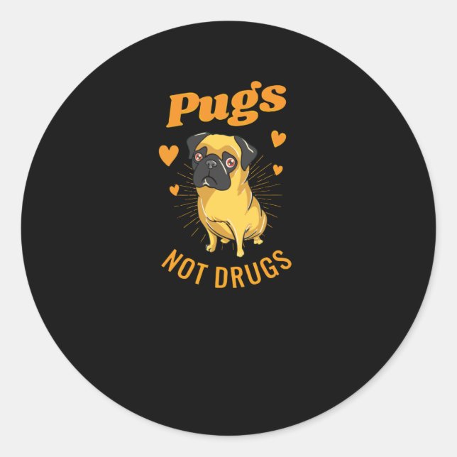 Adesivo Redondo Puxos não drogas (Frente)
