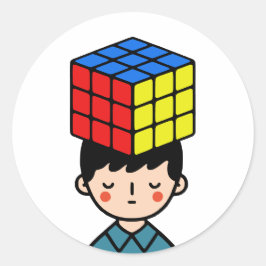 Adesivo Redondo Puzzler